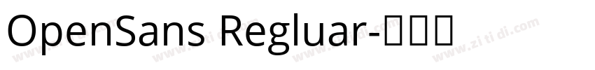 OpenSans Regluar字体转换
